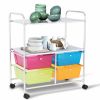 4 Drawers Shelves Rolling Storage Cart Rack