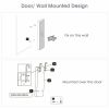 JewelryWall and Door Mounted Mirrored Jewelry Cabinet with Lights