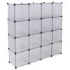 16-Cube Storage Shelf Cube Shelving Bookcase Bookshelf Organizing Closet Toy Organizer Cabinet RT