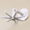 Adhesive Hooks Wall Hangers 360Â° Rotating Hooks for Kitchen Utensil Towel Robe Holder