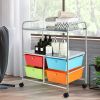 4 Drawers Shelves Rolling Storage Cart Rack