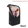 1Pc Women Stand Makeup Brush Organizer Bag; High Capacity Portable Stand-Up Makeup Brush Holder