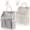 1pc Over The Door Organizer Hanging Storage; Clear Windows Pocket Organizers; Behind The Door / Wall / Nursery Closet Door Organizer