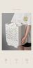 Foldable Plastic Laundry Basket Flexible Hampers with Handle for Hanging