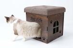 Pet Life Foldaway Collapsible Designer Cat House Furniture Bench