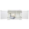 Wooden Cat Litter Box Enclosure with Magazine Rack for Living Room, Bedroom, Bathroom