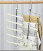 Multi Layer Sponge Non - Slip Pants Rack Metal Storage without Trace Pants Hanging