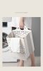 Foldable Plastic Laundry Basket Flexible Hampers with Handle for Hanging