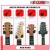 5 Core Guitar Hangers Hook Adjustable Instrument Display Holder Wall Mount GH WD