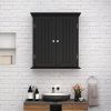 Bathroom wall cabinet; space saving storage cabinet above toilet; medicine cabinet with 2 doors and adjustable shelves; cupboard