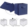 4 Pack Foldable Storage Cube Bins Cloths Closet Space Organizer Basket Shelves Box