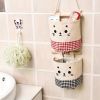 1pc Multifunctional Fabric Wardrobe Storage Hanging Bag; Cute Cartoon Wall Storage Hanging Bag; Stackable Hanging Storage Bag Behind The Door