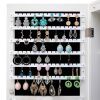 Fashion Simple Jewelry Storage Mirror Cabinet With LED Lights Can Be Hung On The Door Or Wall