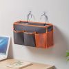 1pc Dormitory Bedside Storage Hanging Bag; Bedroom Upper Bunk Bedside Fabric Storage Bag; Over The Door Hanging Storage Organizer