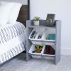 4 Bin Storage End Table Nightstand