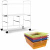 4 Drawers Shelves Rolling Storage Cart Rack