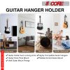 5 Core Guitar Hangers Hook Adjustable Instrument Display Holder Wall Mount GH WD