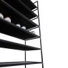 Simple Assembly 10 Tiers Non-woven Fabric Shoe Rack with Handle RT