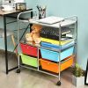 4 Drawers Shelves Rolling Storage Cart Rack