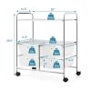 4 Drawers Shelves Rolling Storage Cart Rack