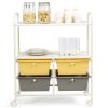 4 Drawers Shelves Rolling Storage Cart Rack