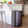 13.2 Gallon Trash Can;  Rectangular Step On Kitchen Trash Can