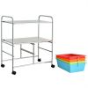 4 Drawers Shelves Rolling Storage Cart Rack