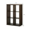 6 cube storage boxes; bookshelves; display cabinets; storage cabinets