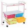 4 Drawers Shelves Rolling Storage Cart Rack