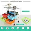 4 Drawers Shelves Rolling Storage Cart Rack