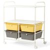 4 Drawers Shelves Rolling Storage Cart Rack